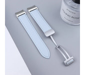 No Gaps Leather Band for Samsuang Galaxy Watch 6 5 4 /5pro 40 44mm Magnetic Buckle Strap for Galaxy Watch 6 4 Classic 43mm 47mm