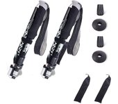 Trekking Poles Collapsible Hiking Poles - Aluminum Alloy Trekking Sticks with Quick Lock System, Telescopic, Collapsible, Ultralight for Hiking