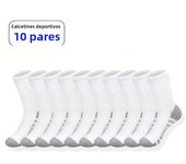 10/30 Pairs of High-Quality Soft and Comfortable Men's Running Socks Summer Sweat Wicking and Breathable Basketball Sports Socks