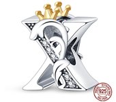 New in 26 A-Z Alphabet Beads 925 Sterling Silver Letter Charm Fits Original Pandora Charms Bracelet Silver Jewelry For Women