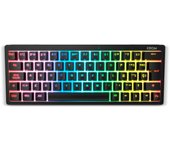 KROM KREATOR - Teclado Gaming mecánico, teclas retroilumniadas RGB con 20 efectos, switches Intercambiables, antighosting, compatible con Windows, Mac y Android, layout español, color negro