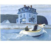 Edward Hopper Famous Realistic Master Art Poster Canvas Painting Nighthawks Life Landscape Wall Art Living Room Home Decoration