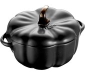 Staub Ceramique Cocotte 12 cm, calabaza, Negro, Cerámica