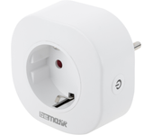 Enchufe inteligente 10A 2200W WiFi Blanco compatible con Google Home, Alexa y IFTTT - BeMatik