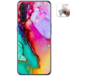 Tumundosmartphone Funda Gel Tpu para Oppo A91 diseño Mármol 15 Dibujos