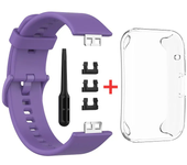 Silicone Watch Strap + Case For Huawei Watch Fit Strap Replacement Band Multicolor Protective Case Accessories band