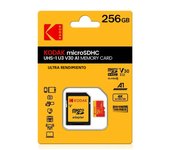 KODAK Micro SD Card Class10 U3 Memory Card MicroSD 64GB 128GB 256GB SD/TF Flash Card on For Smartphone Tablet Camera