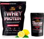 100% Whey Protein 2.27kg King Nutrition Proteina Concetrada + Creatina monohidratada 300gr mejora tu rendimiento y aumenta la masa muscular.