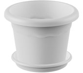 Maceta Redonda Blanca Terra Pack - Plastiken