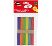 PALOS COLORES SURTIDOS FIXO 15cm 50 UNIDADES