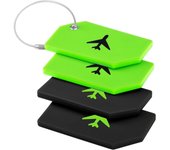 etiquetas de equipaje con etiqueta de dirección, etiqueta de equipaje, maleta con cable de acero inoxidable, etiqueta de equipaje para equipaje, maleta, bolso