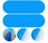 Rejillas de ventilación para piscinas, parches de restauración de piscinas, kit de restauración de parches de 20 piezas, rejillas de ventilación para piscinas, parches autoadhesivos, bañera de hidromasaje de PVC autoadhesiva - Blue Pool One Piece