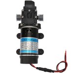 Bomba de diafragma de 12 V/24 V, 80 W, bomba de agua autocebante, bomba de engranajes de succión, estructura resistente a la corrosión para riego de jardines con filtro (12 V 3210YD-12-120FS)