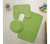 Toilet Seat Cover 3Pcs Set Bath Mat Shower Room Floor Rug Home Bathroom Anti-Slip Absorbent Doormat Bathtub Decor Carpet