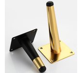 Uds. Patas de Metal para mueble de TV, patas de sofá de lujo, cono oblicuo, patas para mesa de centro, muebles, pies de soporte, pies para mueble de baño