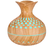 Wood Grain Mini Vase Air Humidifier USB Electric Ultrasonic Water Aroma Essential Oil Diffuser Home Room Fragrance Air Purifier