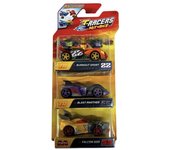 Set 3 T-Racers Mix´n race con Burnout Sport, Blast Panther y Falcon God