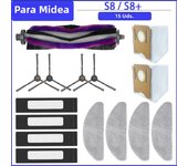 Main Side Brush HEPA Filter Mops Cloth Dust Bag For Midea S8 / S8+ Robotic Vacuum Cleaner Accessories Replacement