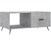 vidaXL Mesa de centro madera contrachapada 90x50x40 cm Blanco, Negro, Blanco brillante Mesita de Salón o Comedor o Auxiliar Mesa de Café Meuble Salón