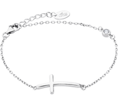 Pulsera Lotus Silver LP1918-2/1 de Ley | Cruz | Estuche y Bolsa de Regalo