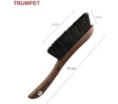 Wooden Cleaning Brush Horse Hair  Long Handle Duster Dust Brush Hand Broom Soft and Anti-static Furniture Car Interior Cleaning