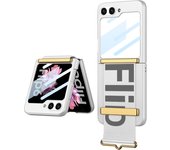 Luxury Wristband Case for Samsung Z Flip 6 3 4 5 Galaxy Z Flip6 Flip5 Flip4 Ultra Thin PC Shockproof Mat Cover Screen Protector