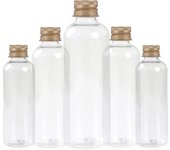 5PCS 5/10/30/50/60/100ml Plastic Bottle with Aluminum Screw Cap Plug Cosmetic Container Travel Kits Portable PET Lotion Cream
