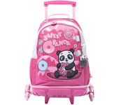 Totto Mochila infantil ruedas Sweet Panda -Dimensiones:33 x 47.5 x 16 cm-Material: Poliester