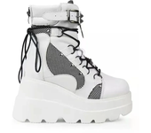 New Women Punk Gothic Motorcycle Boots 2024 Platform Chunky High Heel Ankle Boot Ladies Cool Wedge Woman Black Female Shoes