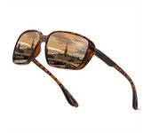 Gafas de Sol polarizadas Clásicas con Montura Rectangular para hombre y Mujer, lentes de Sol polarizadas de moda, para Vacaciones, Viajes, conducción, Pesca y ciclismo
