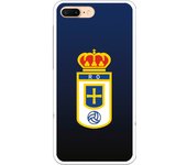 Funda original compatible con iPhone 7 Plus | Real Oviedo Escudo Fondo degradado | TPU MATE
