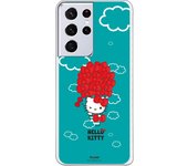 Funda original compatible con Samsung Galaxy S21 Ultra - S30 Ultra - Hello Kitty Globo Lazos
