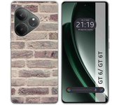 Tumundosmartphone Funda Silicona para Realme GT 6 / GT 6T 5G diseño Ladrillo 01 Dibujos