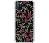 Funda compatible con Oppo A52/A72/A92 - tatoo flores efecto bordado