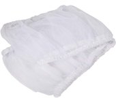 Catcher de gran tamaño protector de Semillas en ventilado de pájaro Comida Catcher jaula de Pájaros cubierta, para Budgies para Parrot (Blanco)