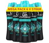 Lenor Unstoppables Fres Mega Pack Ahorro 6 x 570g Perlas de Perfume para la Ropa