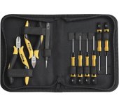 Wiha Juego de herramientas ESD con alicates, destornilladores, pinzas, de 10 unid. incl. funda para herramientas (43994)
