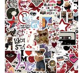 10/30/50pcs Cool Downtown Y2K Girls Stickers Trend Cartoon Decals Decoration DIY Skateboard Laptop Phone Bike Graffiti Kids Toys