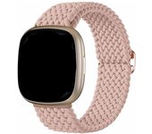 Braided Stretchy Band Compatible for Fitbit Sense/Fitbit Versa 3/ Versa 4/ Sense 2 Bands Women Men Soft Elastic Strap Bracelet