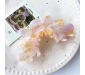 1pc high-end and elegant temperament acetate petal hair clip, half zip shark clip headband at the back of the head