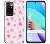 Funda Silicona para Xiaomi Redmi 10 (2021/2022) diseño Flores Dibujos