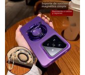 Magnetic Transparent Wireless Charge Case for Xiaomi 14 13 13T Poco F6 F5 X6 Pro Case Shockproof PC Hard Cover