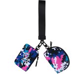 2 PCS Mini Zip Around Wristlet keychain lulu Wallet Gift for Mum Wristlet Portable wallet Coin Purse Mini Women Coin Pockect