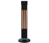 Cecotec 8264 Calefactor de exterior ReadyWarm 2000 Power Tower Calefactor de exterior de torre con 2000 W tecnología halógena mando a distancia y display.