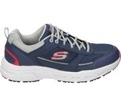 SKECHERS | Zapatillas Skechers Relaxed Fit Oak Canyon Verketta para Hombre – Deportiva en Color Azul Marino con Detalles – Sneaker con Cordones – Estilo Casual – Cómodas – Versátiles – Modelo 51898-NVGY