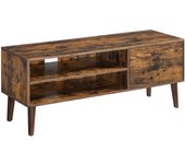 Mueble de tv ideal para salón, sala de juegos y comedor, disponible en blanco, marrón y marrón rústico, hasta 55 pulgadas