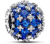 Pandora - Charm Azul Redondo Brillante en Pavé 792630C02
