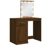 Table oak Sonoma with LED and 2 pieces of three-layer plywood