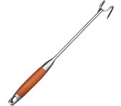 SOMY Pigtail Flipper Ganchos para Carne de Acero Inoxidable Espátula Espátula para Carne Ganchos para Barbacoa Accesorios para Barbacoa para Asar Costillas para freír Tijeras para Carne