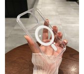 Transparent Magsafe Magnetic Case For iPhone 16 15 12 11 14 13 Pro Max Mini Plus Silicone Acrylic For Magsafe Cover Back Case